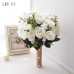 LKY Fr Wedding Bouquet Flowers Marriage Accessories Small Bridal Bouquets Silk Roses Wedding Bouquets for Bridesmaids Decoration