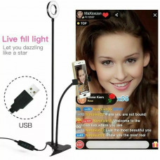 Photo Studio Selfie LED Ring Light with Cell Phone Mobile Holder for Youtube Live Stream Makeup,Ring Lamp for iPhone/Android