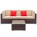 Weaving Rattan Sofa Set with 2pcs Corner Sofas & 1pcs Single Sofas & 1 pcs Coffee Table