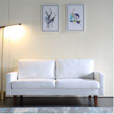 【Presale】Two people place cloth art sofa - rice white