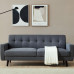 【Presale】1Set Mid-Century Modern Sofa Fabric Sofa - Gray