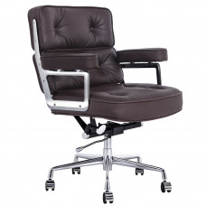 HJ205B  Lobby office chair - Deep Brown