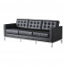 SF603A Classic retro sofa - 3 seat - Black