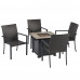 Madrid Fire Pit Table 5 pcs Set