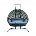 【LTL】Double seats swing chair - black&blue