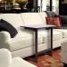 L-shaped Bamboo Sofa Side Table - Coffee