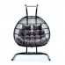 【LTL】FOLDING DOUBLE SWING CHAIR w/CUSHION - Anthracite