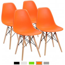 【SEA】Orange Dining Chairs Set of 2