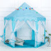 1.4m Diameter 210T Pongee Princess Castle Play House Large Outdoor Kids Play Tent for Girls Blue